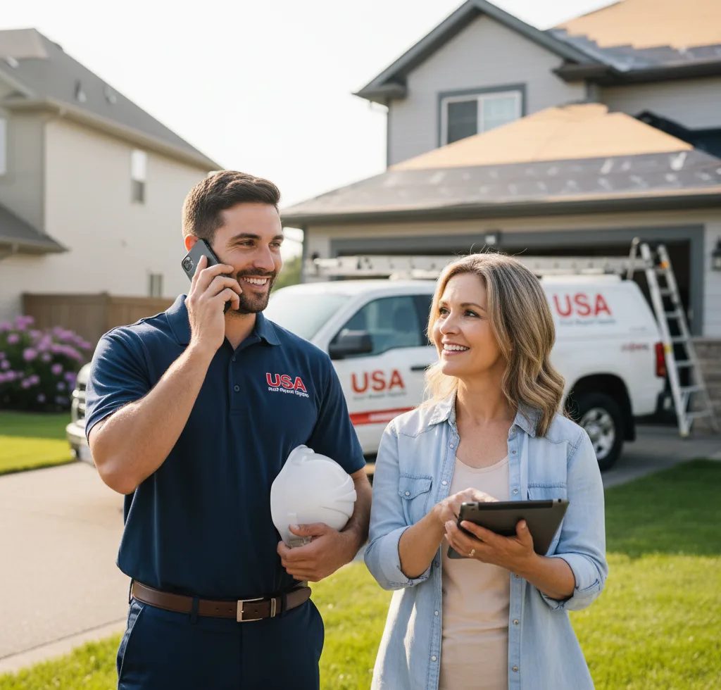 USA Roof Repair Experts customer support in Randolph Center
